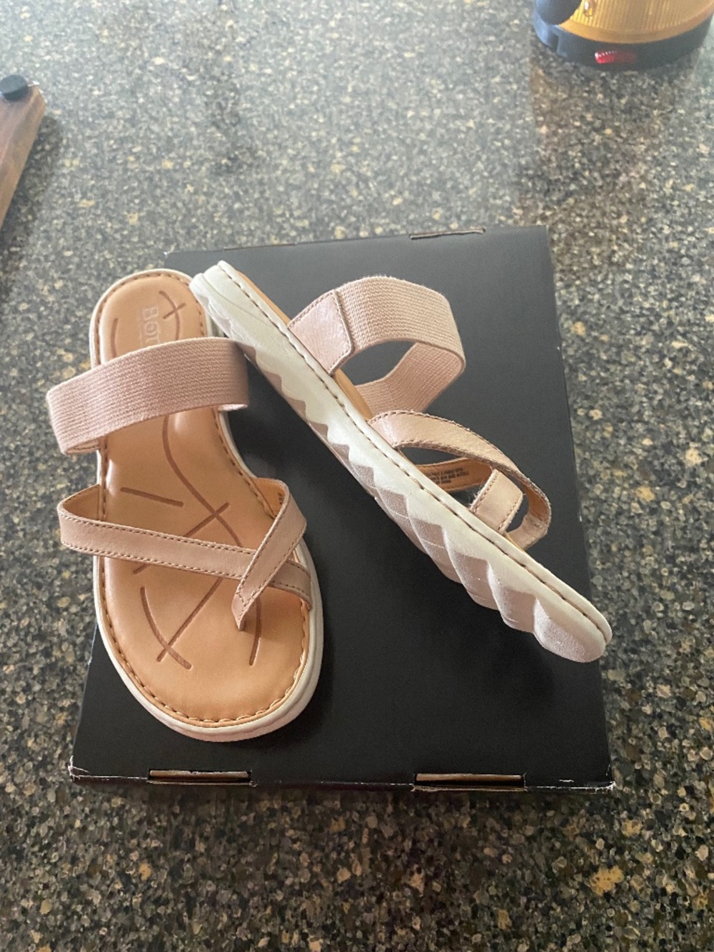 Born nude sandles